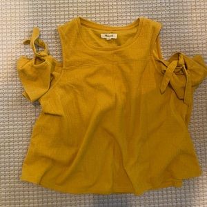 Madewell Mustard color short sleeve
